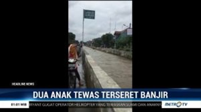 Dua Bocah Terseret Arus di Kali Pondok Maharta Tangsel