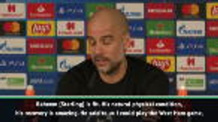 Sterling fit for Real tie - Guardiola