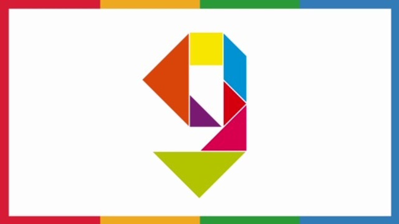 Puzzles para niños - números infantiles - cómo hacer el número 9 en Tangram - By CARA BIN BON BAND