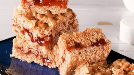 These PB & J Rice Krispie Treats Are SO Nostalgic