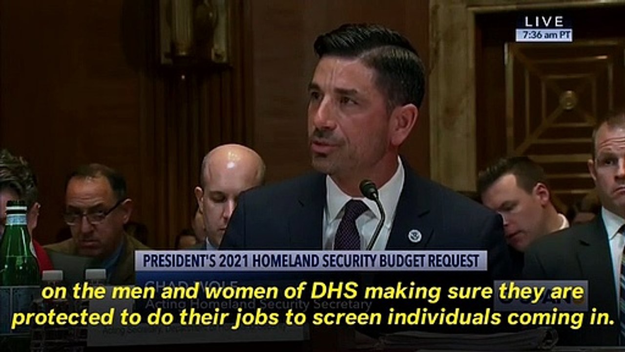 GOP Senator Grills Acting Homeland Security Secretary Over Lack Of Coronavirus Knowledge