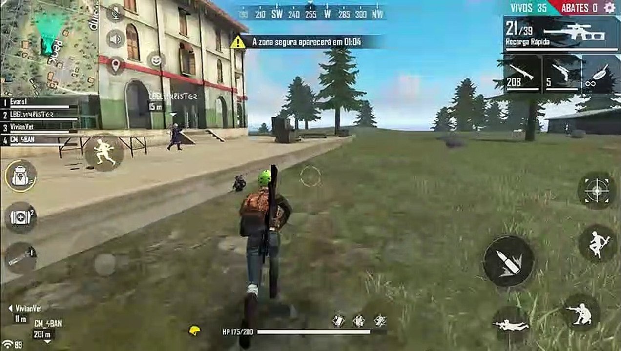 Matando geral com VSS noGarena Free fire - battle Royale