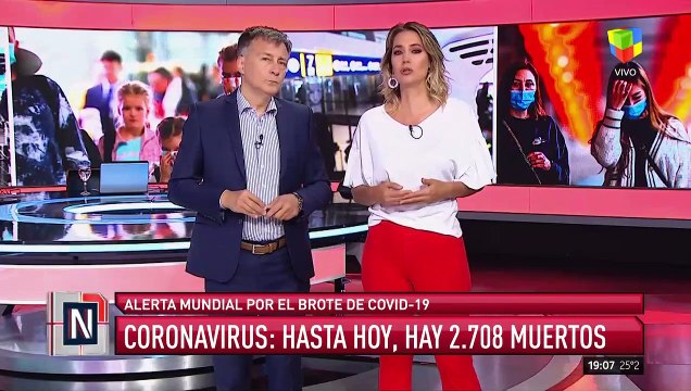 Coronavirus: hasta hoy hay 2708 muertos