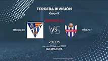 Previa partido entre Melilla CD y Vélez CF Jornada 27 Tercera División