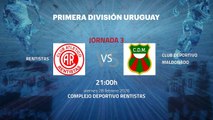 Previa partido entre Rentistas y Club Deportivo Maldonado Jornada 3 Apertura Uruguay