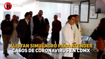 Alistan simulacro para atender casos de coronavirus en CDMX