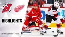 NHL Highlights | Devils @ Red Wings 2/25/2020