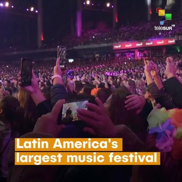 Chile Protests Pinera at Vina Del Mar Festival