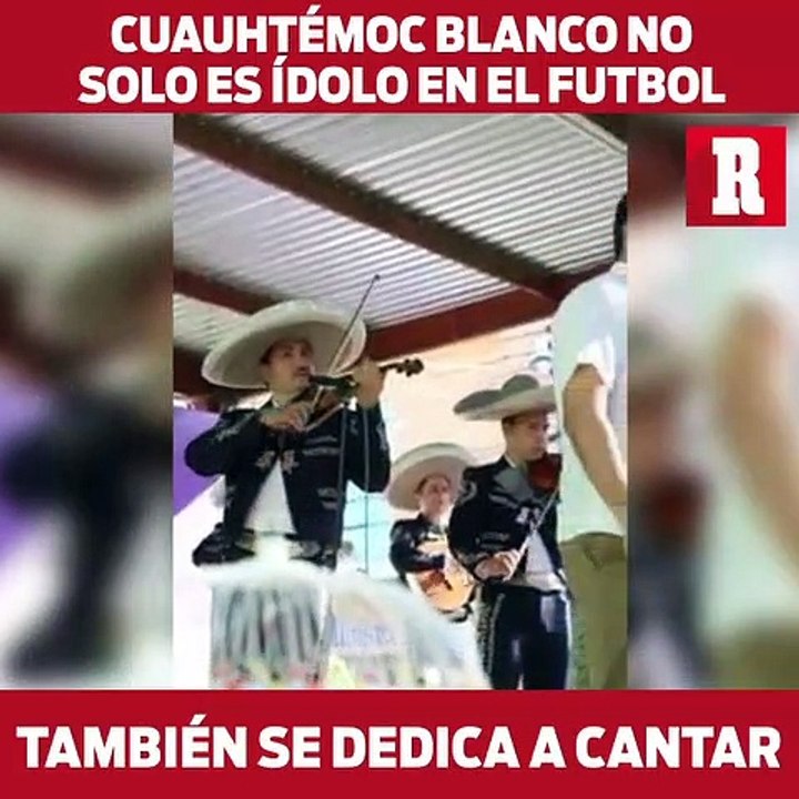 Además de ser un ídolo, Cuauhtémoc Blanco es un gran cantante