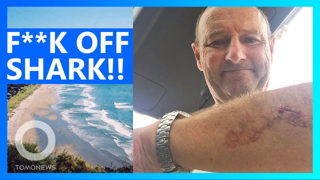 Surfer punches shark in the eye and tells it to F*** off!