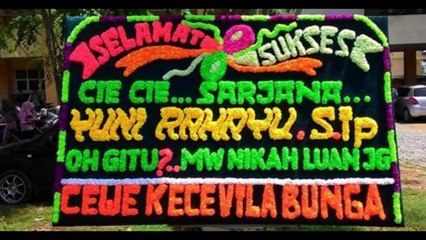 Labrak Pelakor Pakai Karangan Bunga, Wisuda Level Magister di ITB