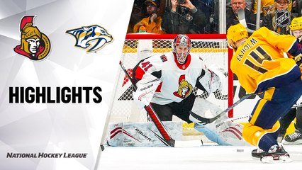 NHL Highlights | Senators @ Predators 2/25/2020