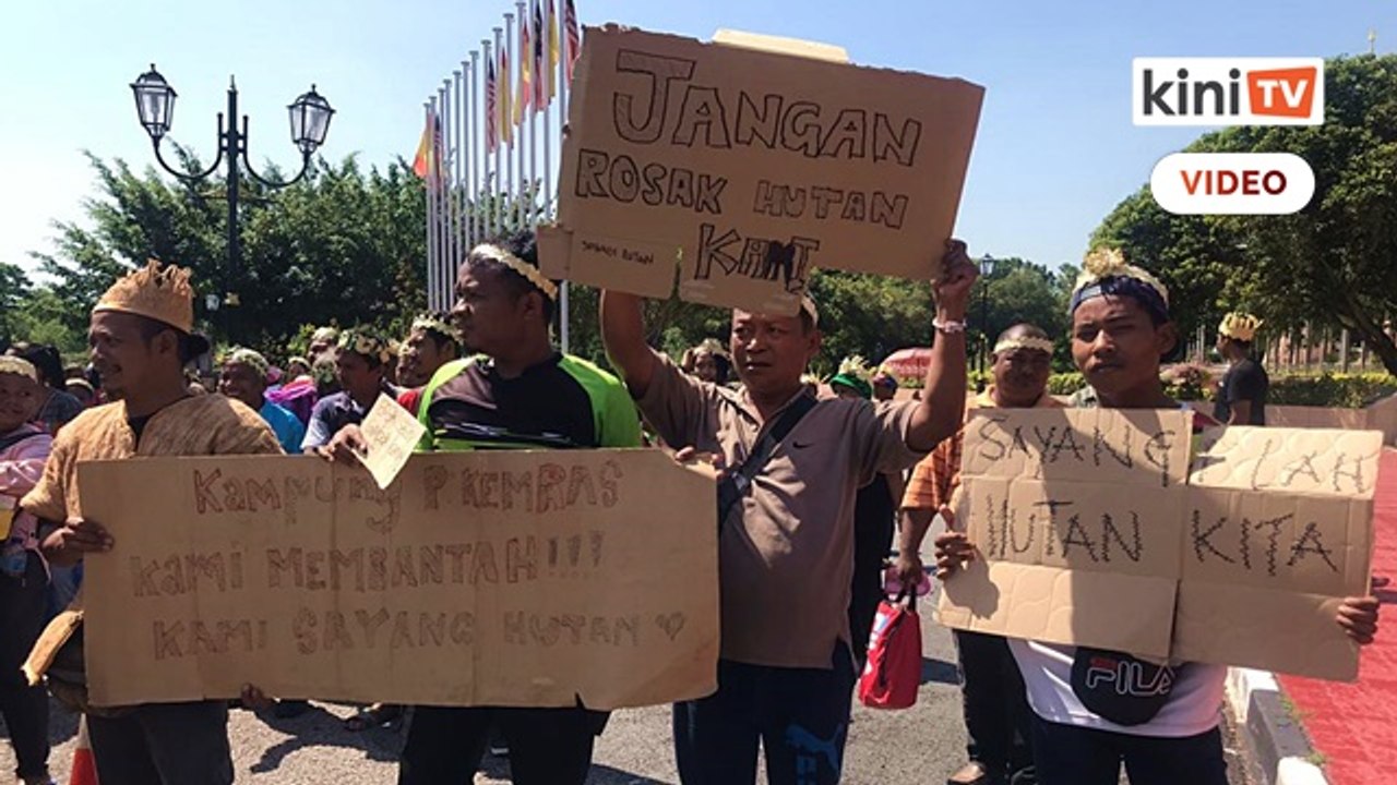"Jangan masuk hutan simpan" - 300 Orang Asli buat demo depan SUK Selangor