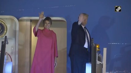 Download Video: Donald Trump and Melania Trump left for the United States from New Delhi