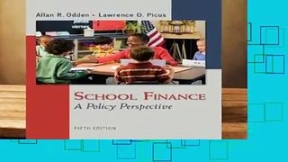 About For Books  School Finance: A Policy Perspective  Review