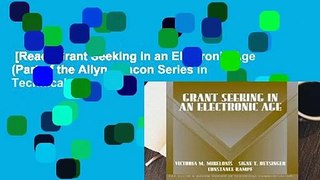 [Read] Grant Seeking in an Electronic Age (Part of the Allyn   Bacon Series in Technical