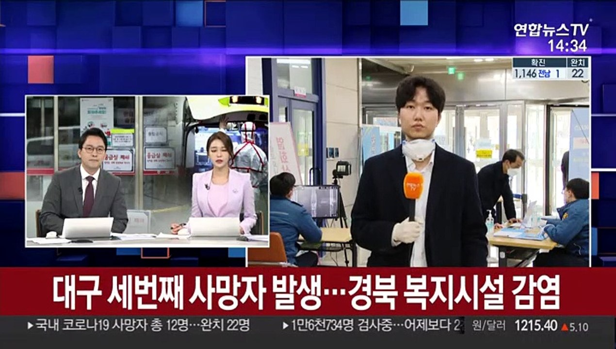 대구 세번째 사망자 발생…경북 복지시설 감염