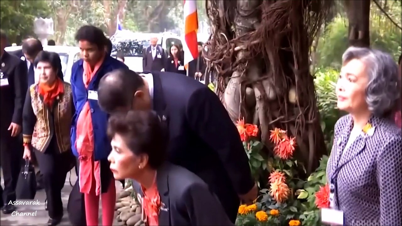 สมเด็จเจ้าฟ้าฯ กรมพระศรีสวางควัฒนฯ เสด็จถึงวัดไทยกุสินาราเฉลิมราชย์ รัฐอุตตรประเทศ สาธารณรัฐอินเดีย