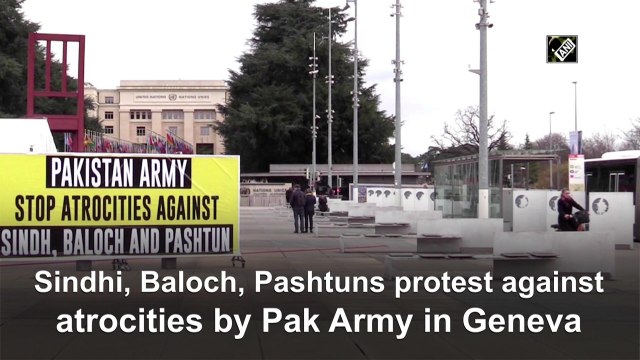 Sindhi, Baloch, Pashtuns protest against atrocities by Pakistan Army in Geneva