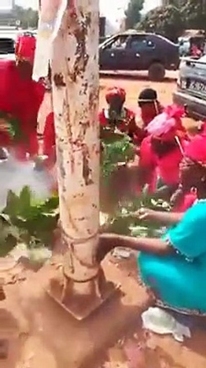 Des femmes en plein rituel contre le 3e mandat d'Alpha Condé