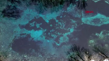 Sivas'ın kışın donmayan tek gölü, gökpınar