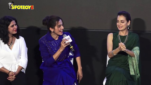 Taapsee Pannu, Dia Mirza, Anubhav Sinha & Anurag Khashyap at the screening of 'Thappad'