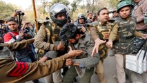 Mosque set on fire as violent protests continue across New Delhi