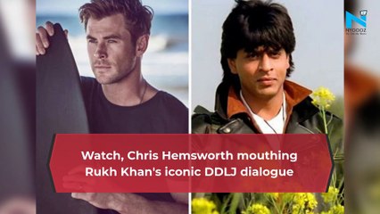 Watch, Chris Hemsworth mouthing Shah Rukh Khan's iconic DDLJ dialogue