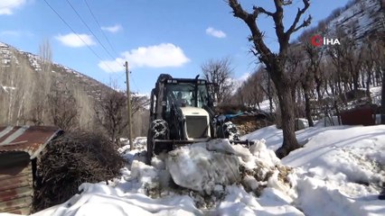 Beytüşşebap'ta kar temizleme çalışmaları