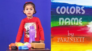 Learn Colors Name For Kids in English with Spelling | Colours Name By Parineeti  #kids #nurseryrhyme