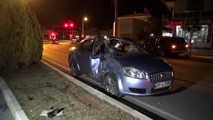 Antalya manavgat'ta kaza: 1 yaralı