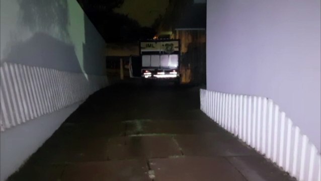 Corpo de Mônica Ansiliero Faria, motociclista que faleceu em acidente de trânsito em Quedas do Iguaçu, chega ao IML de Cascavel