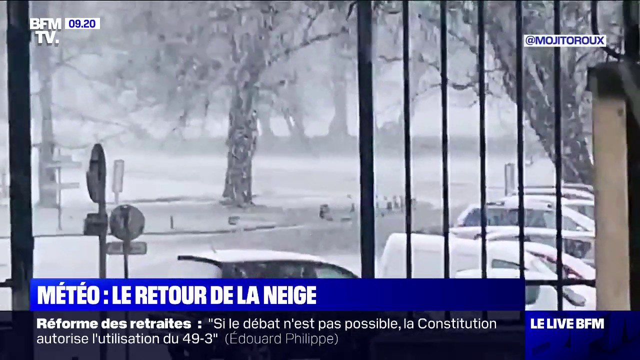Les images du retour de la neige en région parisienne et dans l'Oise
