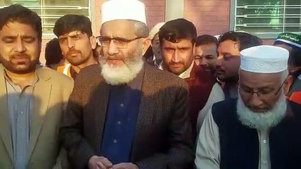 Charsadda: Siraj ul Haq ka Shajar Kari Mohem ke Aaghaz ke Moqa par Media Talk.