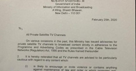 Govt to TV channels over Delhi Scenes | Oneindia Malayalam