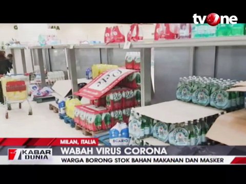 Wabah Corona, Warga Italia Borong Stok Bahan Makanan