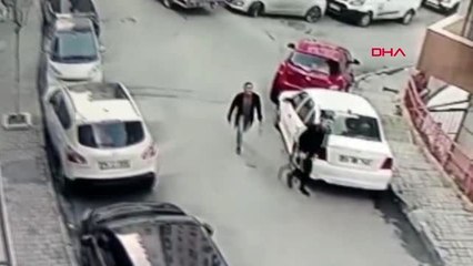 Kağıthane'de ilginç olay; otomobilin lastiğini çaldılar