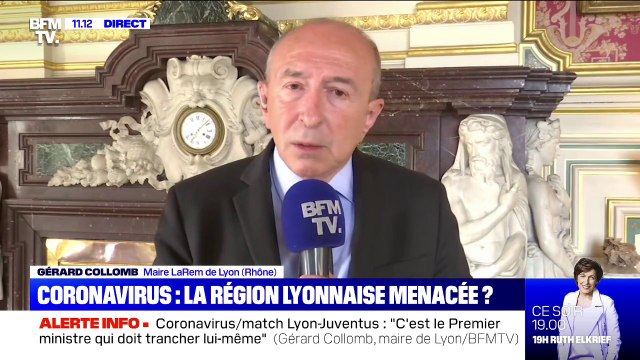 Coronavirus: Gérard Collomb sera au stade pour le match Lyon-Juventus ce mercredi soir, sans porter de masque