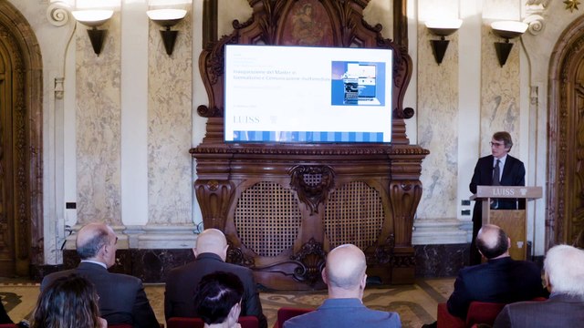 Sassoli al Master in Giornalismo e Comunicazione multimedia della LUISS (26.02.20)