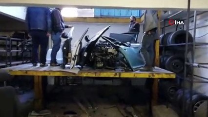 Hacizli ve çalıntı araçları parçalayıp satanlara operasyon: 3 gözaltı