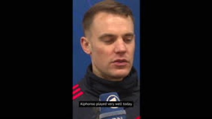 Download Video: Neuer mocks Usain Bolt's football career after Bayern win