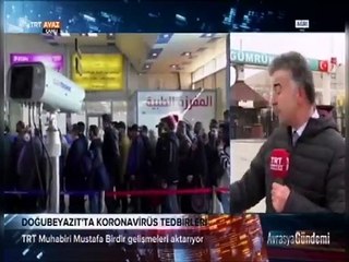 Canlı yayında TRT muhabiri şok oldu