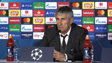 Quique Setién : "c'est un bon résultat car nous avons marqué"