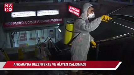 Ankara'da dezenfekte ve hijyen çalışması yapıldı