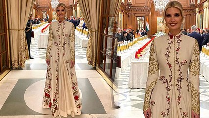 Ivanka Trump ने  सोने के तारों से जड़ा अनारकली सूट पहन दिखाया Royal Look । Boldsky