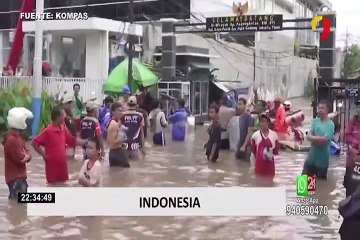Capital de Indonesia paralizada ante severas inundaciones