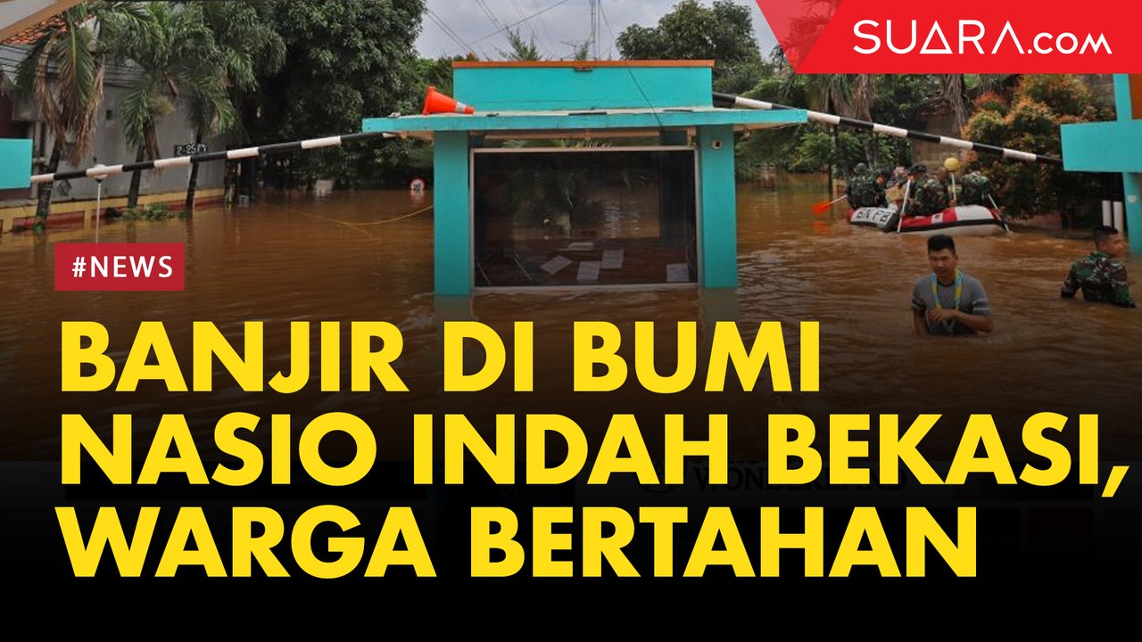 Banjir di Bumi Nasio Indah Bekasi, Sebagian Warga Pilih Bertahan di Lantai 2 Rumah