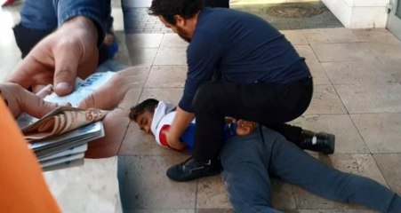 Polisten kaçabilmek için elindeki şantaj paralarını sokağa saçtı