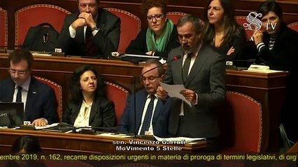 Vincenzo Garruti (M5S) - Intervento aula Senato (26.02.20)