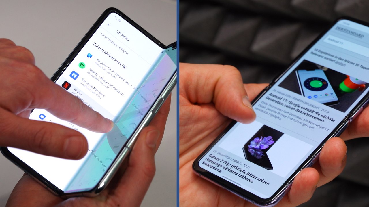 Samsung Galaxy Fold und Galaxy Z Flip: Die Probleme der neuen Falthandys